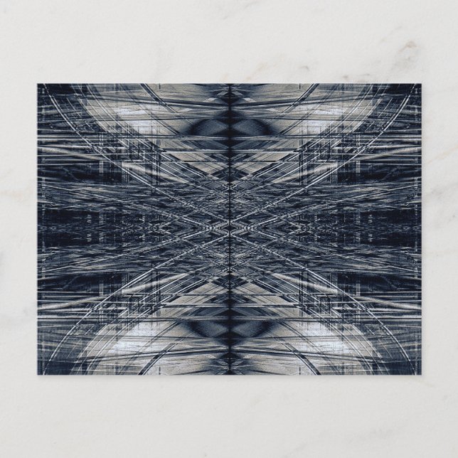 Carte Postale motif futuriste Abstrait (Devant)