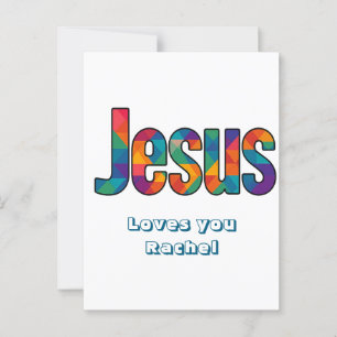 Carte Postale Motif géométrique de Jésus