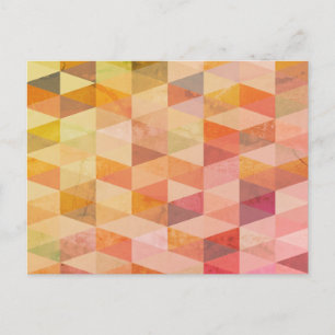 Carte Postale Motif géométrique de triangle doux