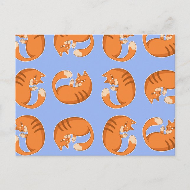 Carte postale Motif Ginger Cat (Devant)