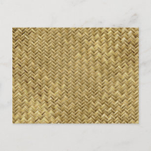 Carte Postale Motif graphique géométrique Golden Basketweave