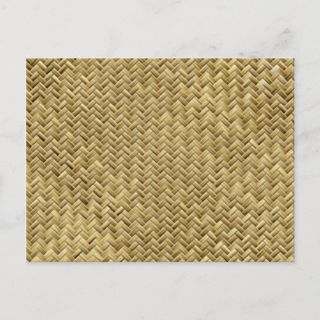Carte Postale Motif graphique géométrique Golden Basketweave (Devant)