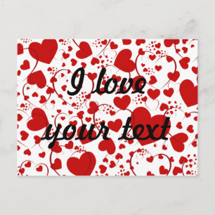 Carte Postale MOTIF HEART ART 5 + votre texte