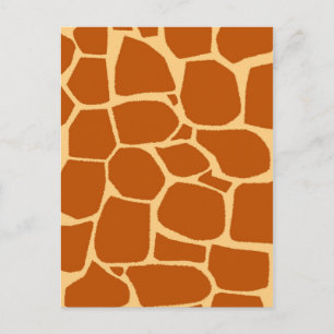 Carte Postale Motif imprimé girafe
