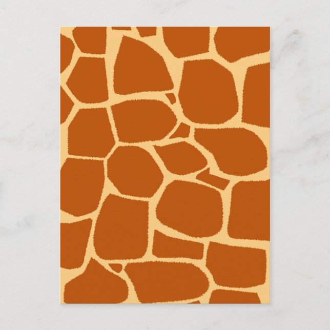 Carte Postale Motif imprimé girafe (Devant)