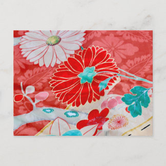 Carte postale motif Kimono