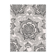 Motif Mandala super noir et blanc