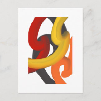 Carte Postale Motif maori abstrait