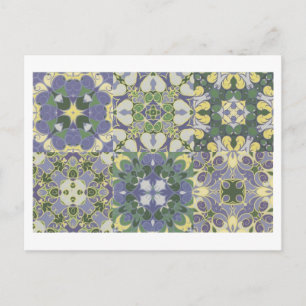 Carte postale Motif mosaïque