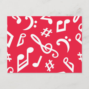 Carte Postale Motif musical