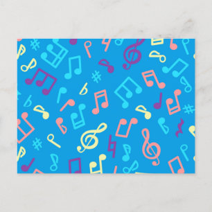 Carte Postale Motif musical