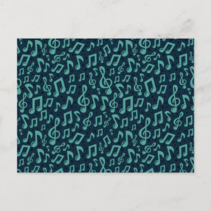 Carte Postale Motif musical