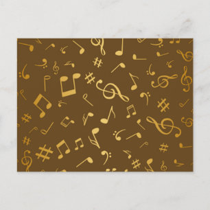 Carte Postale Motif musical