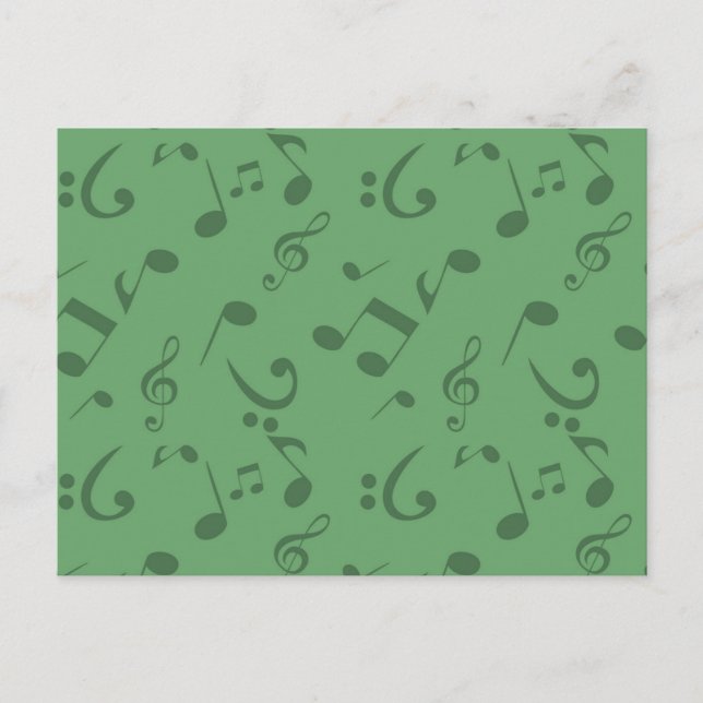 Carte Postale Motif musical (Devant)