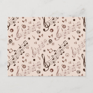 Carte Postale Motif musical
