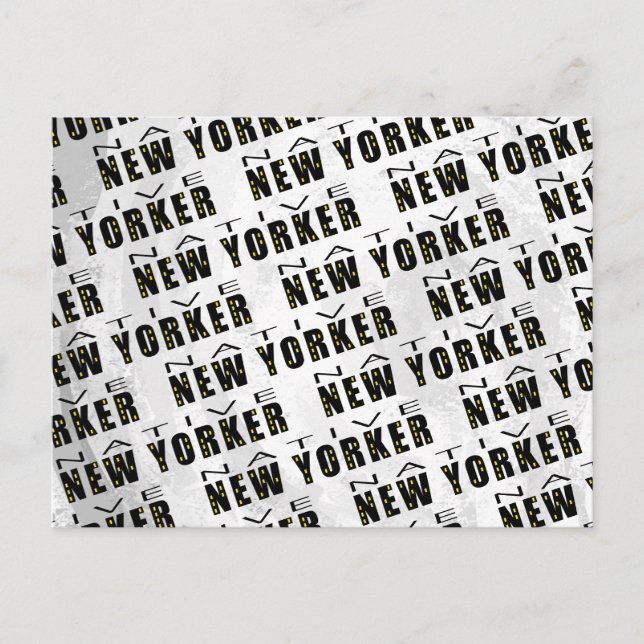 Carte Postale Motif natif du New Yorker (Devant)