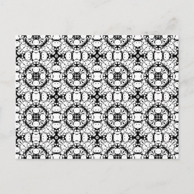 Carte Postale Motif noir et blanc (Devant)