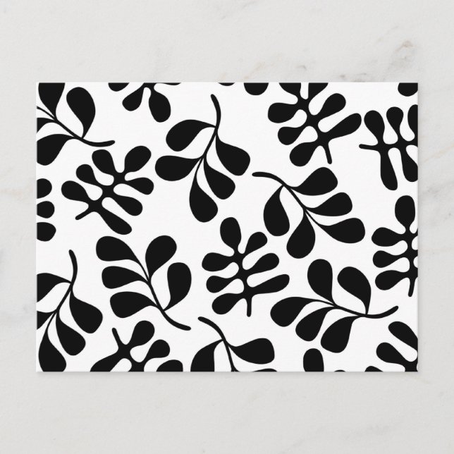 Carte Postale Motif noir et blanc Retro MOD (Devant)