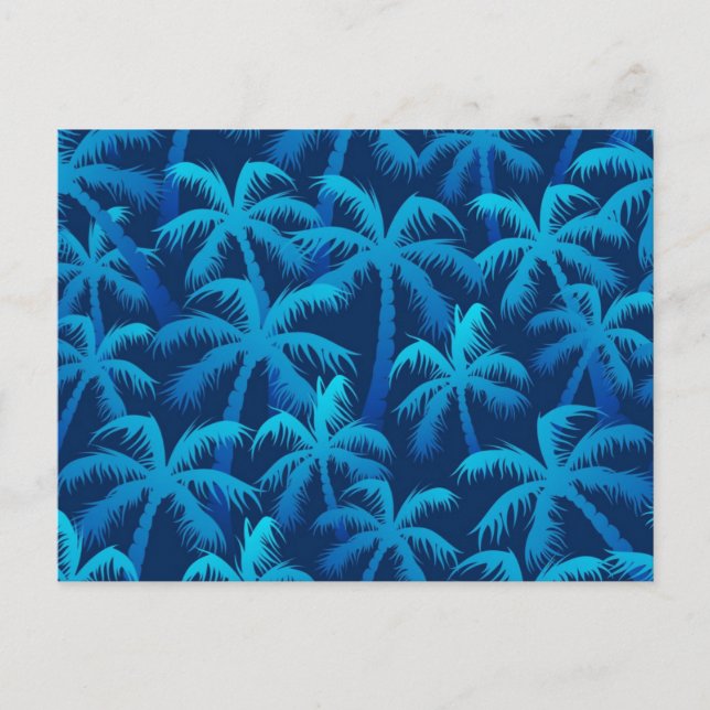 Carte Postale Motif palmier (Devant)