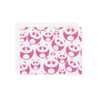 Motif Panda rose et blanc Kawaii Baby