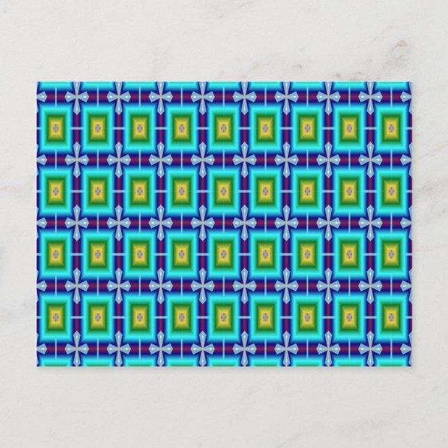 Carte Postale Motif papier peint Arrière - plan transparent (Devant)