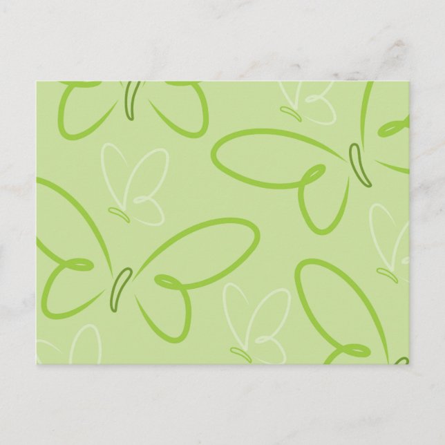 Carte Postale Motif papillon (Devant)