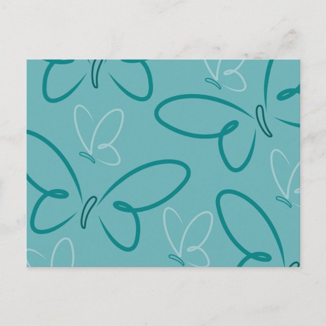 Carte Postale Motif papillon (Devant)