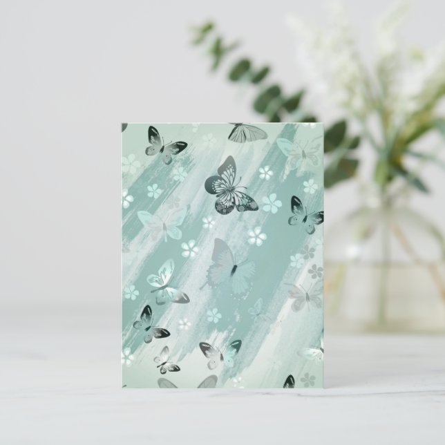 Carte Postale Motif papillon 9 (Debout devant)