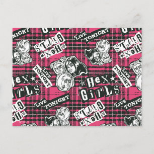 Carte Postale Motif Plaid Des Filles Hex