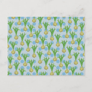 Carte Postale Motif Plante Onion