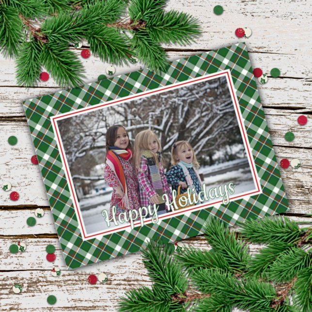 Carte Postale Motif plat classique rouge bleu bleu blanc (Créateur téléchargé)