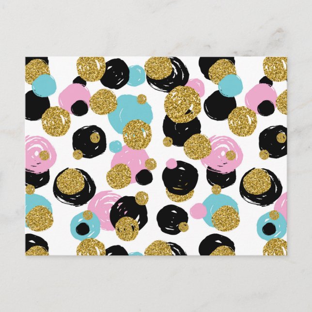 Carte Postale Motif Points 10 (Devant)