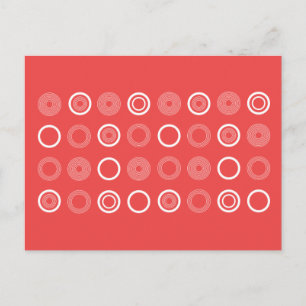 Carte postale motif pois moderne