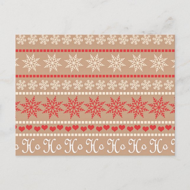 Carte Postale Motif populaire de Noël (Devant)