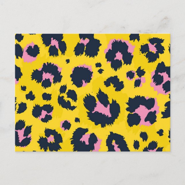 Carte Postale motif poster de animal (Devant)