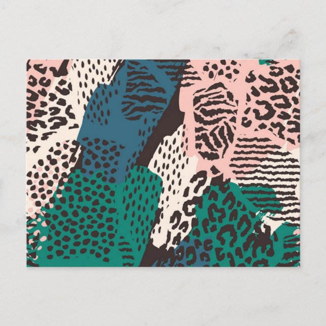 Carte Postale motif poster de animal (Devant)