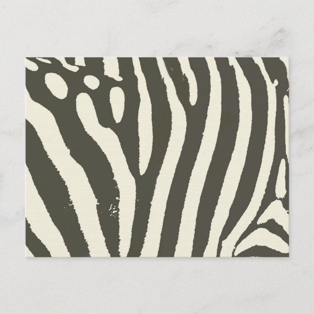 Carte Postale Motif Poster de animal Zebra Stripe (Devant)