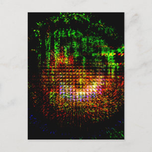 Carte Postale motif radar kaleidoscope