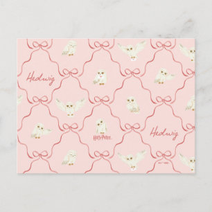Carte Postale Motif Ruban Rose Hedwig