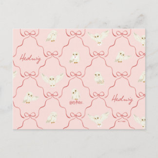 Carte Postale Motif Ruban Rose Hedwig