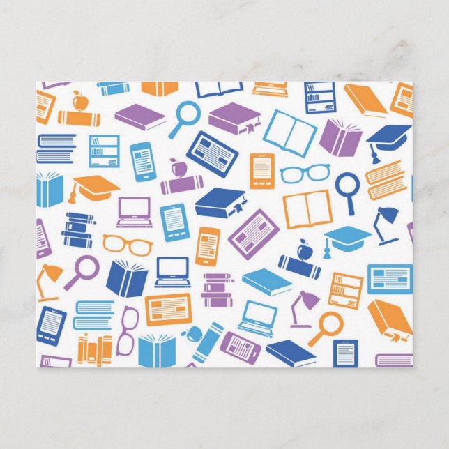Carte Postale Motif scolaire (Devant)