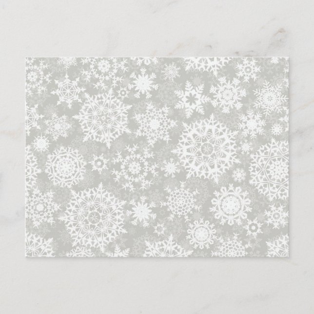 Carte Postale Motif Snowflake (Devant)