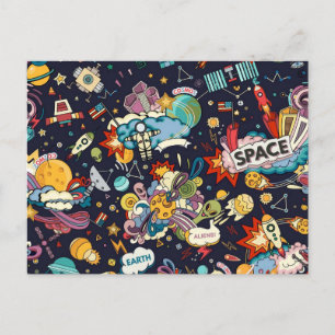 Carte Postale Motif spatial