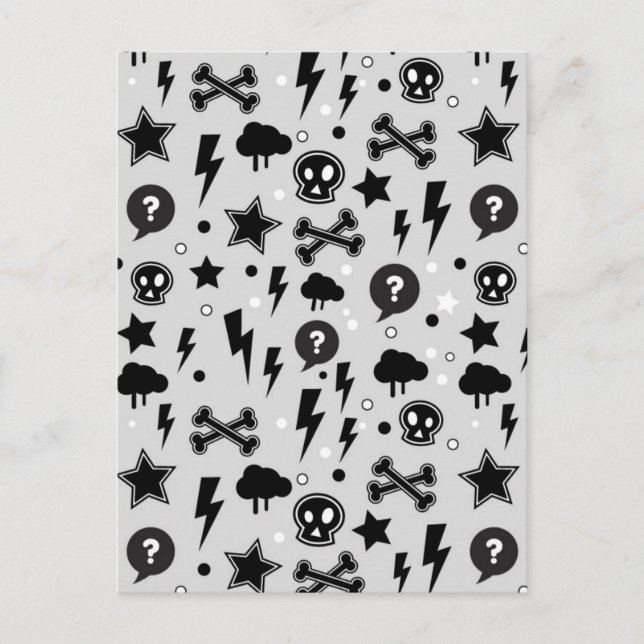 Carte Postale Motif tendance (Devant)