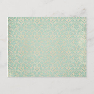 Carte Postale Motif Turquoise endommagé