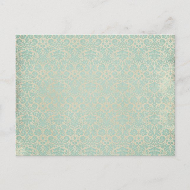 Carte Postale Motif Turquoise endommagé (Devant)