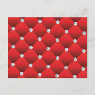 Carte Postale Motif vectoriel sans couture de luxe à motif de di