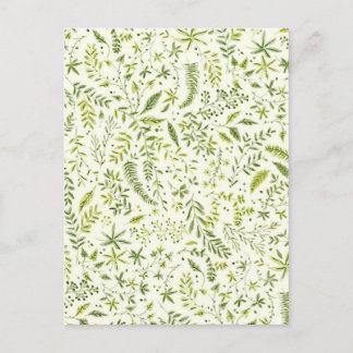 Carte Postale Motif vert tropical