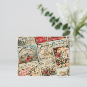 Carte postale Motif vintage