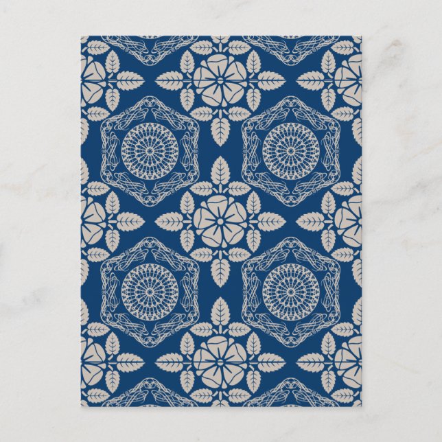 Carte Postale motif vintage Abstrait (Devant)